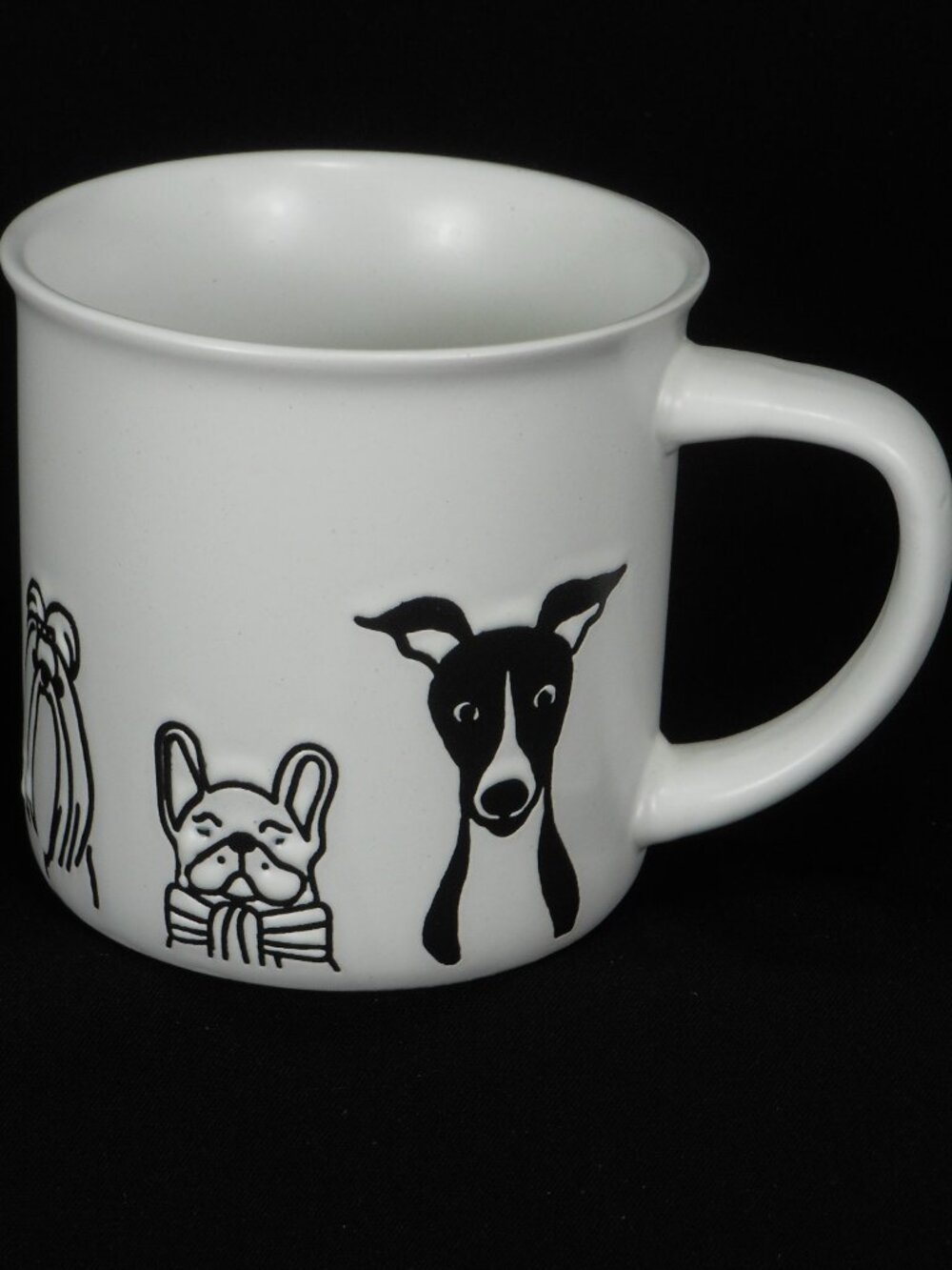 Boston Warehouse Leaf Bean funny dog faces coffee mug